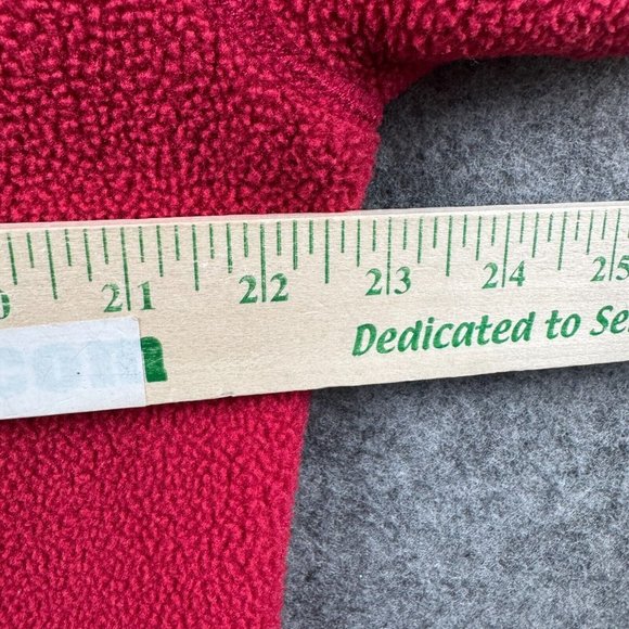 LL Bean Fleece Jacket Sweatshirt Womens XL Pink Zip Pockets Pullover Outdoor - Picture 11 of 12
